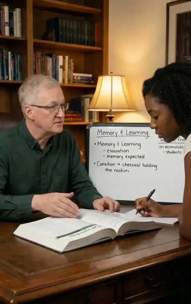 Dr. Donnelly explaining GMAT concepts on a whiteboard